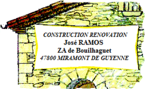 SARL CONSTRUCTION RÉNOVATION JOSÉ RAMOS Miramont-de-Guyenne, Rénovation générale, Construction de maison