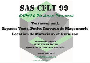 CFLT 99 Saint-Cyr-en-Bourg, Terrassement, Revêtements extérieurs