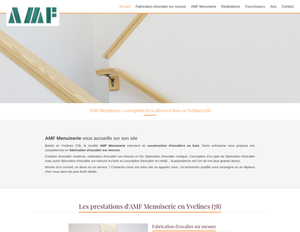 AMF Menuiserie Versailles, Fabrication d'escalier sur mesure, Ebenisterie