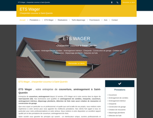 ETS Wager Saint-Quentin, Couverture, Aménagement de combles, Aménagement intérieur, Charpente, Construction de garage, Création de mezzanine, Dépannage plomberie