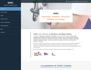 SIVEC Nantes, Plomberie générale, Dépannage chauffage, Dépannage plomberie, Installation de pompe à chaleur, Plancher chauffant