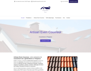 Artisan Even Couvreur Tinqueux, Couverture, Charpente, Entretien / nettoyage de toiture, Peinture, Ravalement de façades, Rénovation de toiture, Zinguerie et gouttières