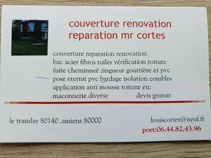 Couvreur Mr Cortes Oisemont, Rénovation de toiture, Couverture