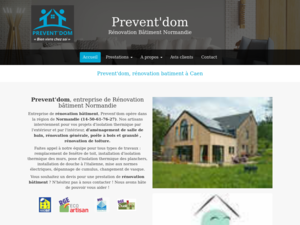 Prevent'dom Caen, Rénovation générale, Aménagement de salle de bain, Chauffage, Électricité générale, Isolation, Rénovation de toiture