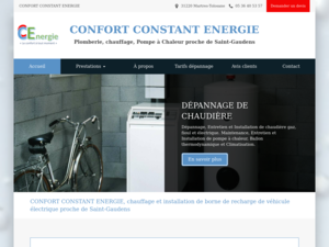 CONFORT CONSTANT ENERGIE Martres-Tolosane, Chauffage, Dépannage plomberie