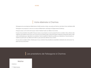Felixagone Saint-Victor-de-Buthon, Ebenisterie