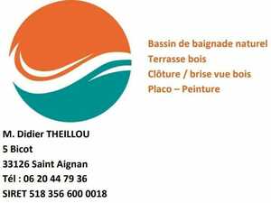 Theillou Didier Saint-Aignan, Construction de terrasse en bois, Entretien d'espaces verts, Jardinage-paysagerie, Peinture, Plâtrerie plaquisterie