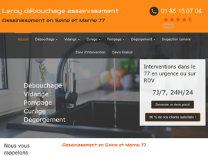 Leroy Débouchage Assainissement Melun, Dépannage plomberie, Dépannage chauffage