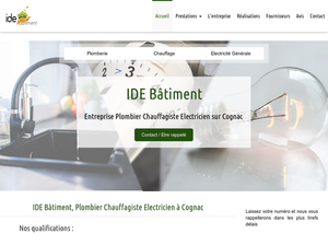 IDE Bâtiment - Cognac Saint-Brice, Plomberie générale, Dépannage électricité