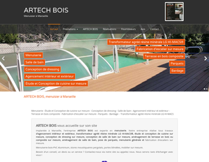 ARTECH BOIS Marseille, Menuiserie générale, Aménagement de cuisine, Aménagement de salle de bain, Aménagement intérieur, Construction de terrasse en bois, Fabrication d'escalier sur mesure, Menuiserie générale, Pose de parquets