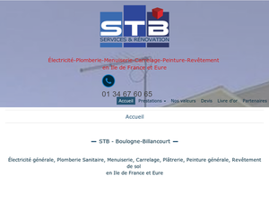 STB services et rénovations Boulogne-Billancourt, Électricité générale, Dépannage plomberie, Menuiserie générale, Peinture, Plomberie générale, Revêtements intérieurs