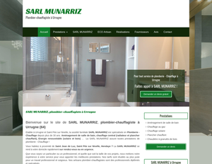 SARL MUNARRIZ Saint-Pée-sur-Nivelle, Dépannage plomberie, Aménagement de salle de bain, Chauffage au gaz, Chauffage solaire, Plancher chauffant, Poêle à granulé de bois