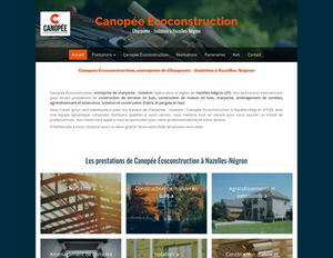 Canopée Écoconstruction Saint-Pierre-des-Corps, Charpente, Construction de maison en bois