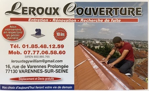 Couverture Leroux Varennes-sur-Seine, Couverture