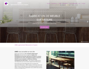 AIME Cognac, Rénovation générale, Aménagement de cuisine, Aménagement de dressing, Aménagement de salle de bain, Aménagement intérieur, Fabrication de meuble sur mesure, Menuiserie intérieure, Pose de parquets