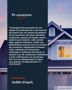 Pk.couverture Montreuil, Couverture, Charpente, Couverture, Entretien / nettoyage de toiture, Isolation des combles, Peinture, Ravalement de façades, Rénovation de toiture, Zinguerie et gouttières