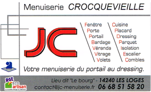 JC Menuiserie Crocquevieille Loges, Installation de portail ou porte de garage, Fabrication de meuble sur mesure