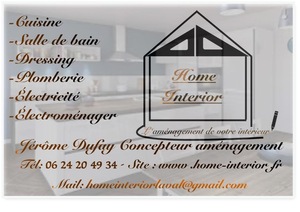 Home interior Ernée, Aménagement de cuisine, Aménagement de salle de bain