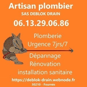 Deblok Drain Fournès, Plomberie générale