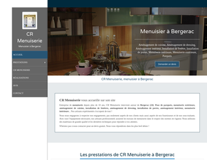CR Menuiserie Sérignac-Péboudou, Menuiserie générale, Aménagement de cuisine, Aménagement de dressing, Aménagement intérieur, Installation de fenêtres, Installation de portes, Menuiserie intérieure, Menuiserie extérieure, Pose de parquets