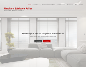 Menuiserie Ebénisterie Poirier Pontigné, Installation de fermetures, Domotique générale, Fabrication de portes, Installation de fenêtres, Installation de fermetures, Installation de portes, Installation de stores ou rideaux métalliques