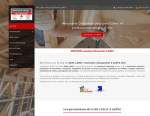 SARL LERAY Touches, Menuiserie générale, Aménagement de combles, Charpente, Fabrication de fenêtre, Installation de portail ou porte de garage, Installation de volets, Isolation extérieure, Menuiserie intérieure