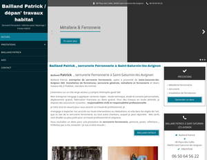 Bailland Patrick Saint-Saturnin-lès-Avignon, Serrurerie générale, Installation de fermetures, Peinture