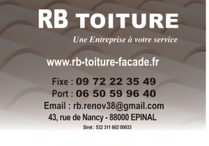 RB toiture  Épinal, Peinture, Entretien / nettoyage de toiture