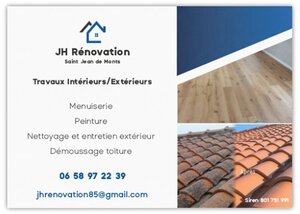 JH Rénovation  Saint-Jean-de-Monts, Pose de parquets, Entretien / nettoyage de toiture