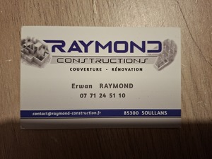 RAYMOND CONSTRUCTIONS Soullans, Maçonnerie gros oeuvre, Construction de garage, Construction de maison, Couverture, Rénovation générale