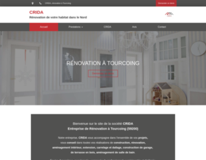 CRIDA Roubaix, Rénovation générale, Aménagement de combles, Aménagement de salle de bain, Carrelage et dallage, Construction de garage, Construction de terrasse en bois